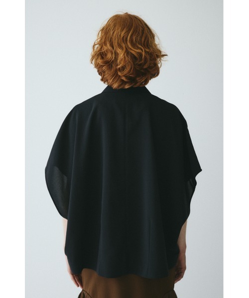 HeRIN.CYE(ヘリンドットサイ)の「Relax half sleeve jacket リラックスハーフスリーブジャケット(その他アウター・レディース・ブラウン/ブラック/グレー・FREE)」の6枚目の写真