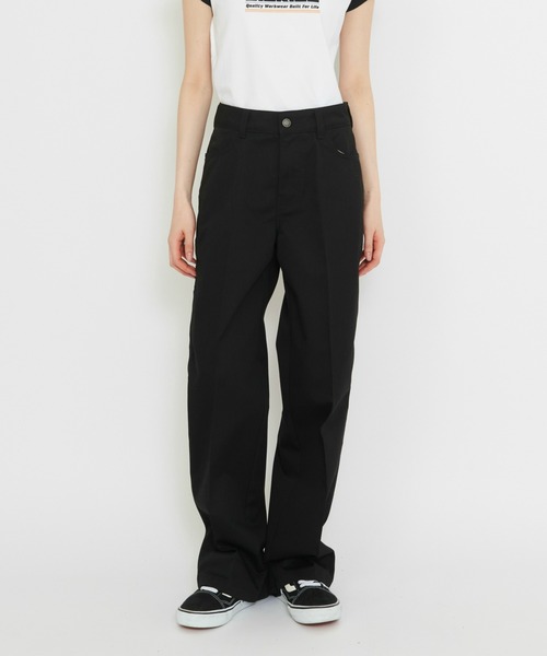Dickies(ディッキーズ)の「Dicikies/ディッキーズ ユニオン ルーズ ストレートパンツ/ワークパンツ(その他パンツ・レディース・ブラウン/ブラック・26/27/25/28)」の2枚目の写真