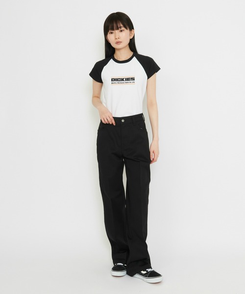 Dickies(ディッキーズ)の「Dicikies/ディッキーズ ユニオン ルーズ ストレートパンツ/ワークパンツ(その他パンツ・レディース・ブラウン/ブラック・26/27/25/28)」の3枚目の写真