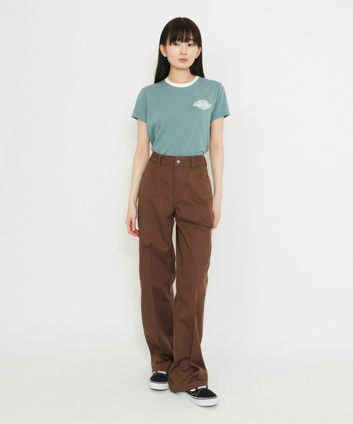 Dickies(ディッキーズ)の「Dicikies/ディッキーズ ユニオン ルーズ ストレートパンツ/ワークパンツ(その他パンツ・レディース・ブラウン/ブラック・26/27/25/28)」の4枚目の写真