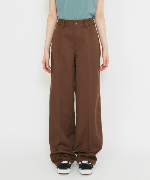 Dickies(ディッキーズ)の「Dicikies/ディッキーズ ユニオン ルーズ ストレートパンツ/ワークパンツ(その他パンツ・レディース・ブラウン/ブラック・26/27/25/28)」の17枚目の写真