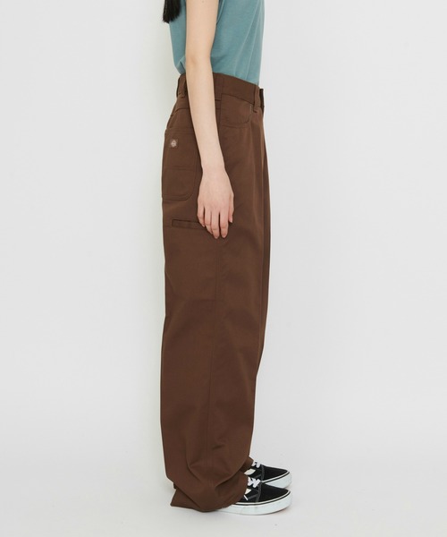 Dickies(ディッキーズ)の「Dicikies/ディッキーズ ユニオン ルーズ ストレートパンツ/ワークパンツ(その他パンツ・レディース・ブラウン/ブラック・26/27/25/28)」の20枚目の写真