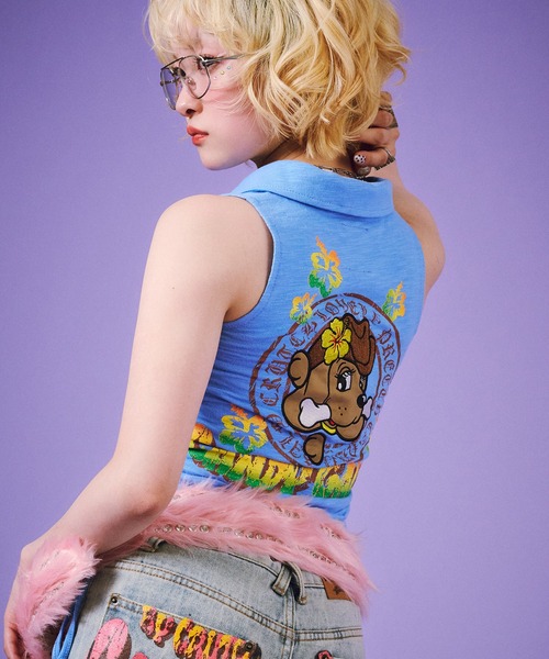 GALFY(ガルフィー)の「【GALFY/ガルフィー】サーファー彼女ポロ(ポロシャツ・レディース・サックスブルー/ホワイト/ブラウン・S/M)」の19枚目の写真