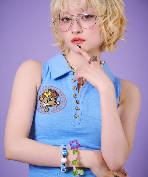 GALFY(ガルフィー)の「【GALFY/ガルフィー】サーファー彼女ポロ(ポロシャツ・レディース・サックスブルー/ホワイト/ブラウン・S/M)」の18枚目の写真