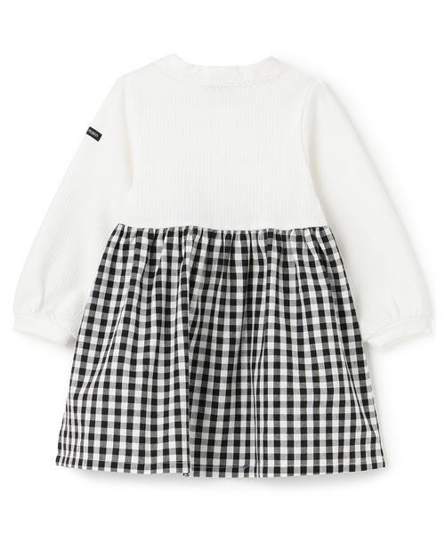 petit main(プティマイン)の「【アニメちいかわ】ドッキングワンピース(ワンピース・キッズ・アイボリー/ネイビー・110cm/90cm/120cm/130cm/80cm/100cm)」の3枚目の写真