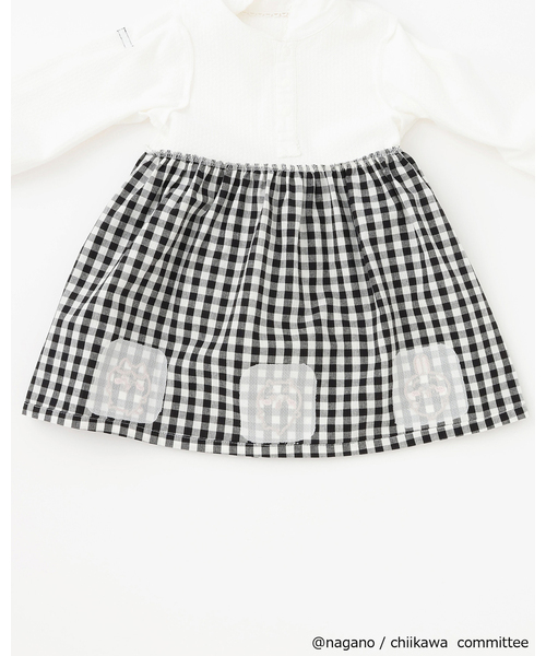 petit main(プティマイン)の「【アニメちいかわ】ドッキングワンピース(ワンピース・キッズ・アイボリー/ネイビー・110cm/90cm/120cm/130cm/80cm/100cm)」の8枚目の写真