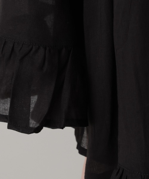 A part by（アパートバイ）の「ギャザーフレアチュニックワンピース（チュニック・レディース・レッド/オフホワイト/ブラック・FREE）」の14枚目の写真