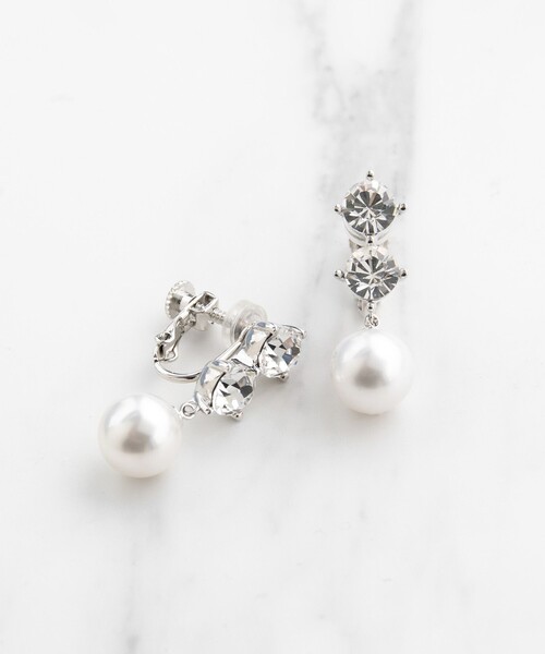 TOCCA(トッカ)の「TROIS BIJOUX&PEARL EARRINGS イヤリング(イヤリング・レディース・ゴールド系/シルバー系・F)」の10枚目の写真