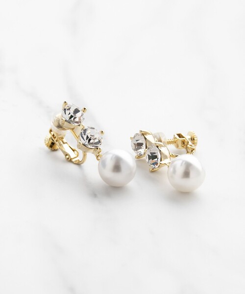 TOCCA(トッカ)の「TROIS BIJOUX&PEARL EARRINGS イヤリング(イヤリング・レディース・ゴールド系/シルバー系・F)」の8枚目の写真