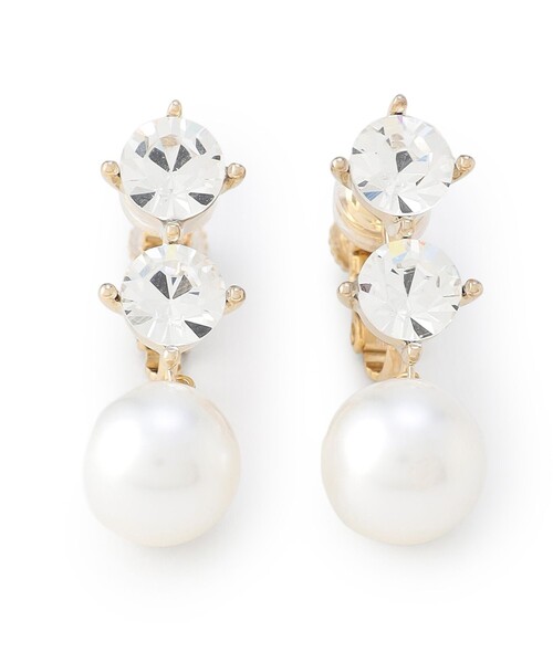 TOCCA(トッカ)の「TROIS BIJOUX&PEARL EARRINGS イヤリング(イヤリング・レディース・ゴールド系/シルバー系・F)」の5枚目の写真