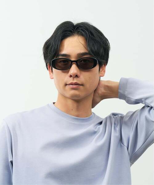 UNITED ARROWS（ユナイテッドアローズ）の「Zoff｜UNITED ARROWS ユナイテッドアローズ オーバル型 サングラス｜カラーレンズ 太縁フレーム おしゃれ 紫外線対策 UVカット 男女兼用 メンズ レディース 男性用 女性用 ユニセックス（サングラス・レディース・ブラウン/ブラック/ブラック系その他・FREE）」の20枚目の写真