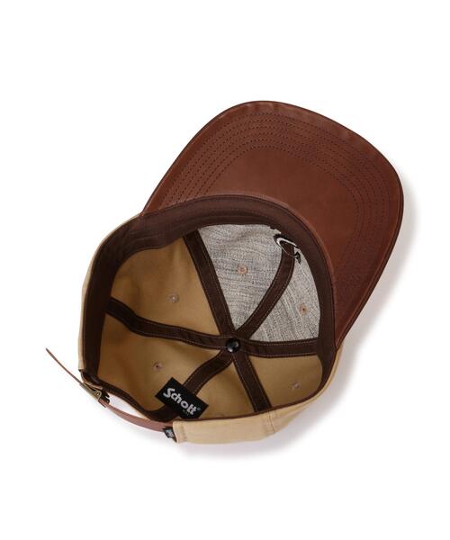 schott（ショット）の「Schott/ショット/WAPPEN 6P CAP/ワッペン シックスパネル キャップ（キャップ・メンズ・ブラウン/ブラック・F）」の11枚目の写真