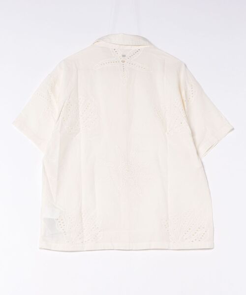BILLABONG(ビラボン)の「BILLABONG/ビラボン 半袖 シャツ アイレット刺繍 セットアップ対応 BEACH LIVIN SHIRT BG01C123(シャツ/ブラウス・レディース・ホワイト・S)」の2枚目の写真