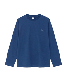TCM mini logo label long sleeve (dark navy)