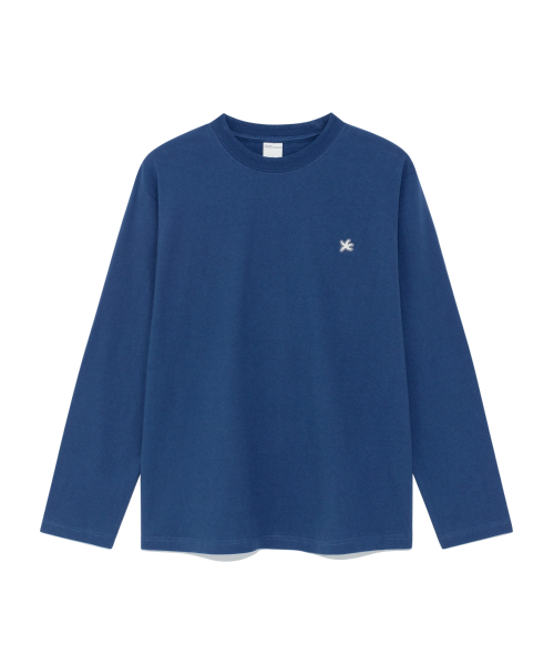 THECOLDESTMOMENT（ザコールデストモーメント）の「TCM mini logo label long sleeve (dark navy)（Tシャツ/カットソー・レディース・その他・MEDIUM/LARGE）」の2枚目の写真
