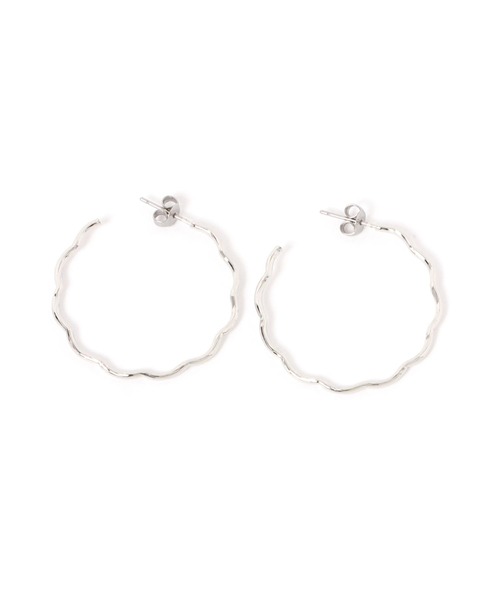 studio CLIP（スタディオクリップ）の「【daily CLIP】ソフトウェーブピアス（ピアス（両耳用）・レディース・その他1/その他2・FREE）」の2枚目の写真