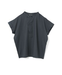 mizuiro ind ポプリンハーフスリーブシャツ（シャツ/ブラウス