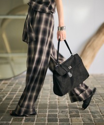 LAULEN | 2way suede touch twist buckle bag /2wayスウェード調ツイストバックルバッグ(ハンドバッグ)