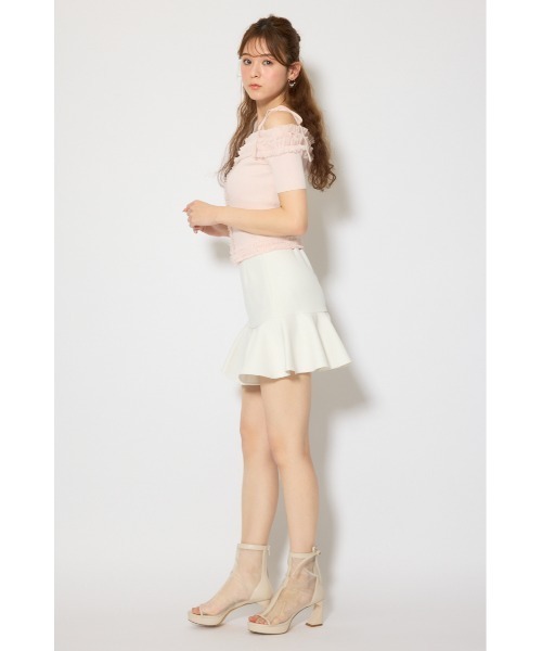 rienda(リエンダ)の「【森香澄さん着用】サーキュラーフレアジャストウエストスカート 春服 夏服(スカート・レディース・ブラック/ホワイト/ライトブルー・SMALL/X-SMALL/MEDIUM)」の5枚目の写真