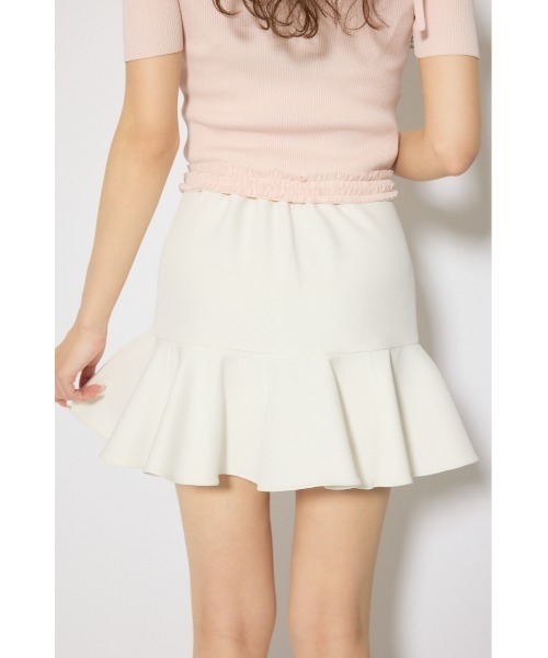 rienda(リエンダ)の「【森香澄さん着用】サーキュラーフレアジャストウエストスカート 春服 夏服(スカート・レディース・ブラック/ホワイト/ライトブルー・SMALL/X-SMALL/MEDIUM)」の10枚目の写真