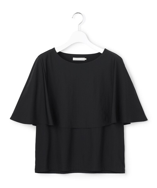 ICB(アイシービー)の「【WEB限定カラーあり】マットスキューバ ケープデザインカットソー(Tシャツ/カットソー・レディース・ネイビー系/ブラック系/サックスブルー系/アイボリー系/黄土色系・MEDIUM/SMALL/X-SMALL)」の15枚目の写真
