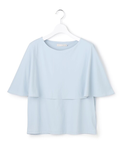 ICB(アイシービー)の「【WEB限定カラーあり】マットスキューバ ケープデザインカットソー(Tシャツ/カットソー・レディース・ネイビー系/ブラック系/サックスブルー系/アイボリー系/黄土色系・MEDIUM/SMALL/X-SMALL)」の16枚目の写真