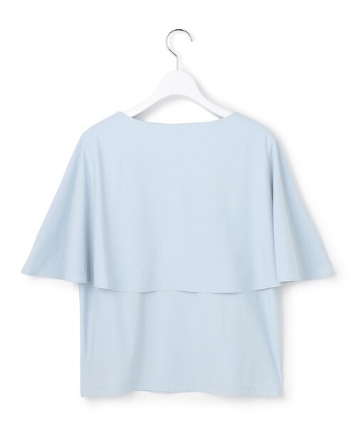 ICB(アイシービー)の「【WEB限定カラーあり】マットスキューバ ケープデザインカットソー(Tシャツ/カットソー・レディース・ネイビー系/ブラック系/サックスブルー系/アイボリー系/黄土色系・MEDIUM/SMALL/X-SMALL)」の17枚目の写真