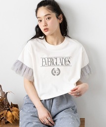 RAGEBLUE | 袖チュール/ショートTシャツ(Tシャツ/カットソー)