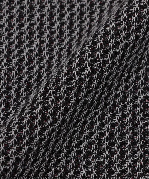 BLACK LABEL CRESTBRIDGE(ブラックレーベル・クレストブリッジ)の「【WEB限定】クレストブリッジチェックメッシュニットTシャツ(Tシャツ/カットソー・メンズ・ブラック・L/M/XL)」の3枚目の写真