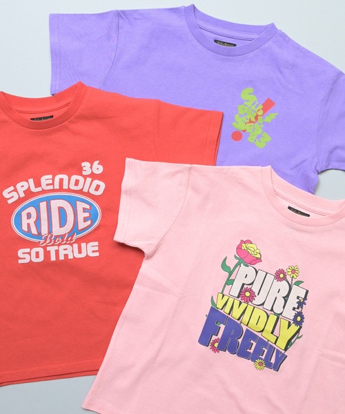 Life Support Products(ライフサポートプロダクツ)の「【プチプラ】S/SプリントTシャツ(Tシャツ/カットソー・キッズ・レッド/ライトブルー/グリーン/杢グレー/チャコール/ブラウン/イエロー/ピンク/ラベンダー/オフホワイト・110/100/95/80/90/150/140/130/120)」の12枚目の写真