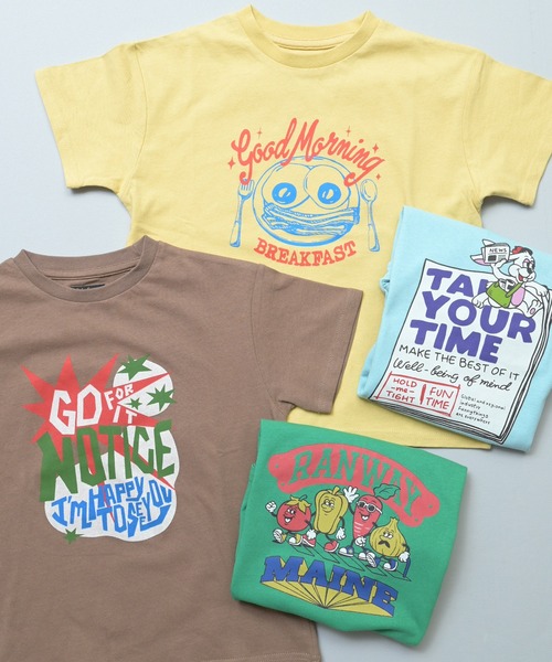 Life Support Products(ライフサポートプロダクツ)の「【プチプラ】S/SプリントTシャツ(Tシャツ/カットソー・キッズ・レッド/ライトブルー/グリーン/杢グレー/チャコール/ブラウン/イエロー/ピンク/ラベンダー/オフホワイト・110/100/95/80/90/150/140/130/120)」の13枚目の写真