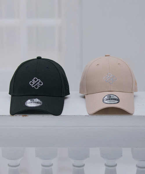 ROYAL PARTY(ロイヤルパーティー)の「【NEW ERA】9FORTYラインストーンフロントロゴキャップ(キャップ・レディース・ベージュ/ブラック・FREE)」の10枚目の写真