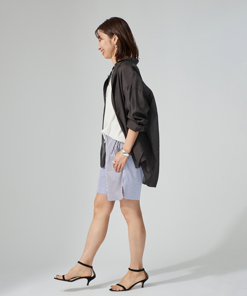 VERMEIL par iena(ヴェルメイユパーイエナ)の「Stripe ショートパンツ(その他パンツ・レディース・ブルー・38/36)」の15枚目の写真