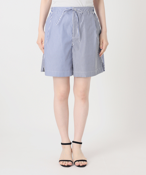 VERMEIL par iena(ヴェルメイユパーイエナ)の「Stripe ショートパンツ(その他パンツ・レディース・ブルー・38/36)」の2枚目の写真