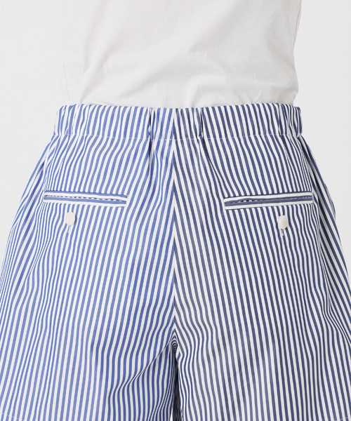 VERMEIL par iena(ヴェルメイユパーイエナ)の「Stripe ショートパンツ(その他パンツ・レディース・ブルー・38/36)」の6枚目の写真