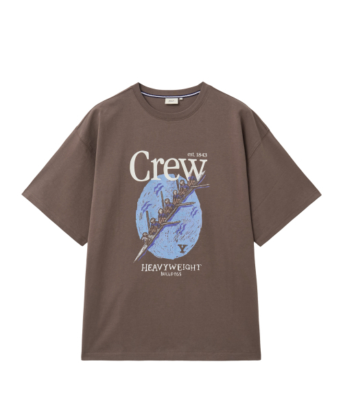 YALE(イェール)の「クルーグラフィックTシャツ_ブラウン(Tシャツ/カットソー・レディース・その他・SMALL/MEDIUM/LARGE/X-LARGE)」の1枚目の写真