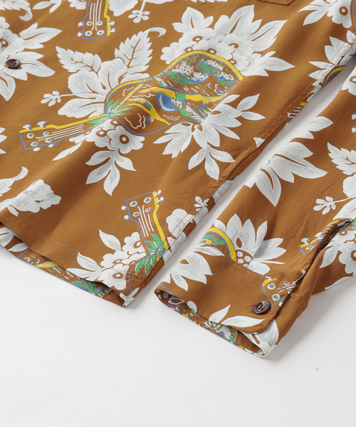 SUN SURF（サンサーフ）の「SUN SURF / サンサーフ "UKULELE MELODY"L/S RAYON HAWAI（シャツ/ブラウス・メンズ・ブラウン・MEDIUM/LARGE/X-LARGE）」の3枚目の写真