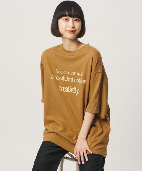 AMERICANA(アメリカーナ)の「【別注】<Americana>プリント ビッグTシャツ(Tシャツ/カットソー・レディース・ブラウン系/レッド/ロイヤルブルー・FREE)」の7枚目の写真