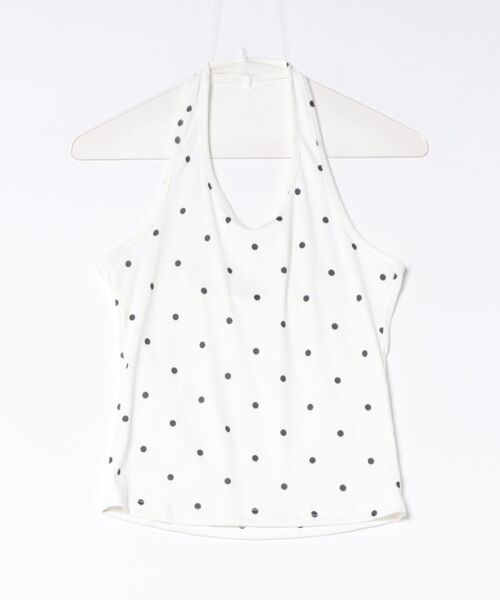 HALEY PESCA（ヘーリーペスカ）の「HALEY PESCA/ドット柄インナーレイヤードトップス（Tシャツ/カットソー・レディース・ブラック・MEDIUM/SMALL）」の14枚目の写真