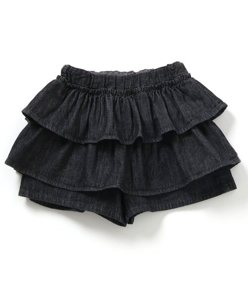 apres les cours（アプレレクール）の「ティアードスカート風キュロット（その他パンツ・キッズ・チェック/オレンジ/パープル/ブラック・100/110/120/130/140/80/90）」の13枚目の写真