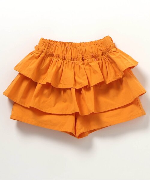 apres les cours（アプレレクール）の「ティアードスカート風キュロット（その他パンツ・キッズ・チェック/オレンジ/パープル/ブラック・100/110/120/130/140/80/90）」の15枚目の写真