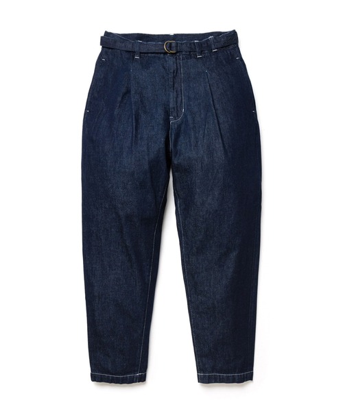 MR.OLIVE(ミスターオリーブ)の「10oz NATURAL SLUB DENIM / BELTED WIDE TAPERD PANTS /M263104(デニムパンツ・メンズ・ブラック/インディゴブルー・SMALL/LARGE/MEDIUM)」の8枚目の写真