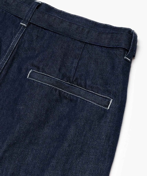 MR.OLIVE(ミスターオリーブ)の「10oz NATURAL SLUB DENIM / BELTED WIDE TAPERD PANTS /M263104(デニムパンツ・メンズ・ブラック/インディゴブルー・SMALL/LARGE/MEDIUM)」の14枚目の写真