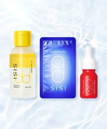 SISI（シシ）の「【SISIお出かけセット】（ヒーロークレンジングミニ+AWAパック1枚+ビタミンC美容液HJ10ml）（スキンケアキット/ギフトセット）」