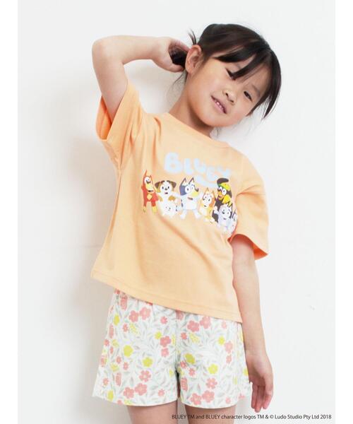 Samansa Mos2 Lagom(サマンサモスモスラーゴム)の「【ブルーイ】プリントTシャツ(Tシャツ/カットソー・キッズ・オレンジ/ミント・100/110/120/95/130)」の19枚目の写真