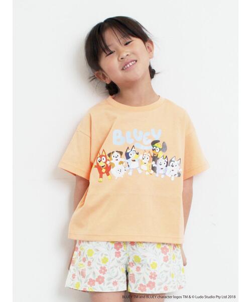 Samansa Mos2 Lagom(サマンサモスモスラーゴム)の「【ブルーイ】プリントTシャツ(Tシャツ/カットソー・キッズ・オレンジ/ミント・100/110/120/95/130)」の20枚目の写真