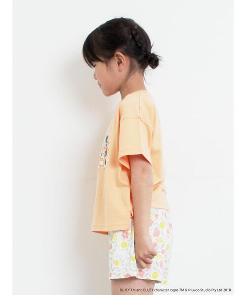 Samansa Mos2 Lagom(サマンサモスモスラーゴム)の「【ブルーイ】プリントTシャツ(Tシャツ/カットソー・キッズ・オレンジ/ミント・100/110/120/95/130)」の21枚目の写真