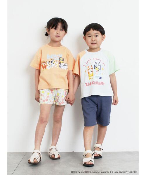 Samansa Mos2 Lagom(サマンサモスモスラーゴム)の「【ブルーイ】プリントTシャツ(Tシャツ/カットソー・キッズ・オレンジ/ミント・100/110/120/95/130)」の4枚目の写真