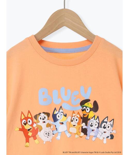 Samansa Mos2 Lagom(サマンサモスモスラーゴム)の「【ブルーイ】プリントTシャツ(Tシャツ/カットソー・キッズ・オレンジ/ミント・100/110/120/95/130)」の11枚目の写真