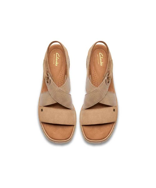 Clarks(クラークス)の「クラークス Kidiki Sun キディキサン サンダル(サンダル・レディース・ベージュ/ブラック・40/45/35/30/55/50)」の12枚目の写真